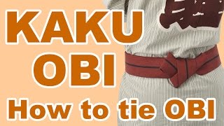 How to tie "KAKU-OBI" of Japanese Matsuri Festival Costumes