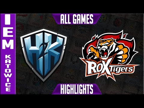 H2K vs ROX Tigers Highlights ALL GAMES - IEM Katowice 2017 Day 1 - H2K vs ROX