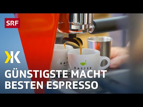 Espresso machine test: The cheapest model makes the best coffee | 2020 | Kassensturz | SRF