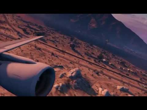 Full Flight | United A320 | GTA V | Sandy Shores to Fort Zancudo Intl.