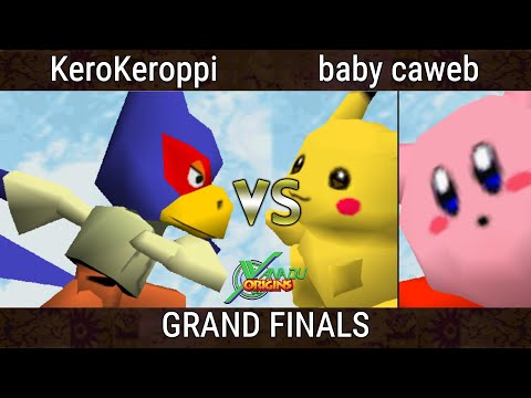 Xanadu Origins GRAND FINALS - KeroKeroppi (Falco) Vs baby caweb (Pikachu, Kirby) Smash Remix - SSB64