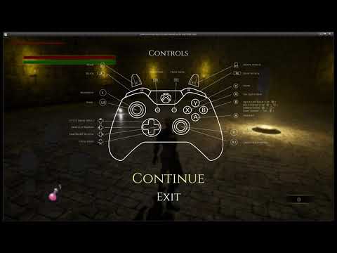 Dark Souls-Like Game UI Preview
