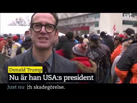 Förvirrad Svt reporter blandar ihop Obama och Trump