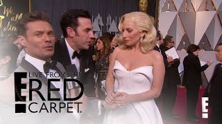 Sacha Baron Cohen Shocks Lady Gaga & Ryan Seacrest | Live from the Red Carpet | E! News