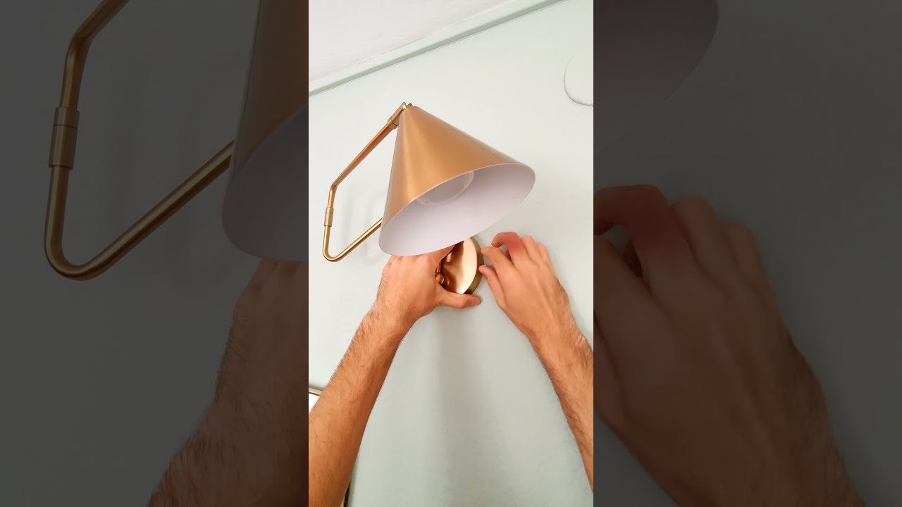 Punto de luz sensillo sin cables y sin bombilla I Aplique de pared interior #aplique #led #bombilla