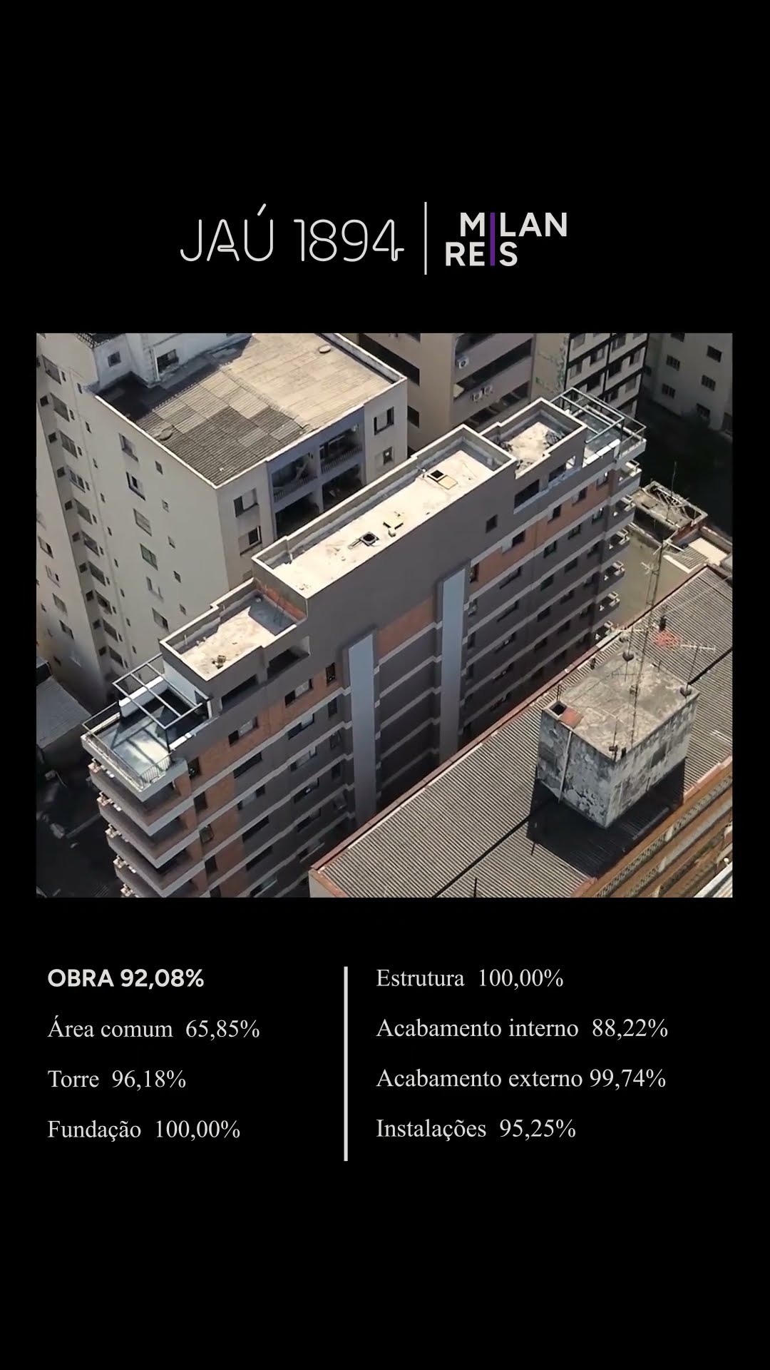 Evolução de obra agosto | jau 1894