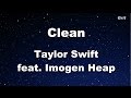 Clean - Taylor Swift Karaoke【No Guide Melody】