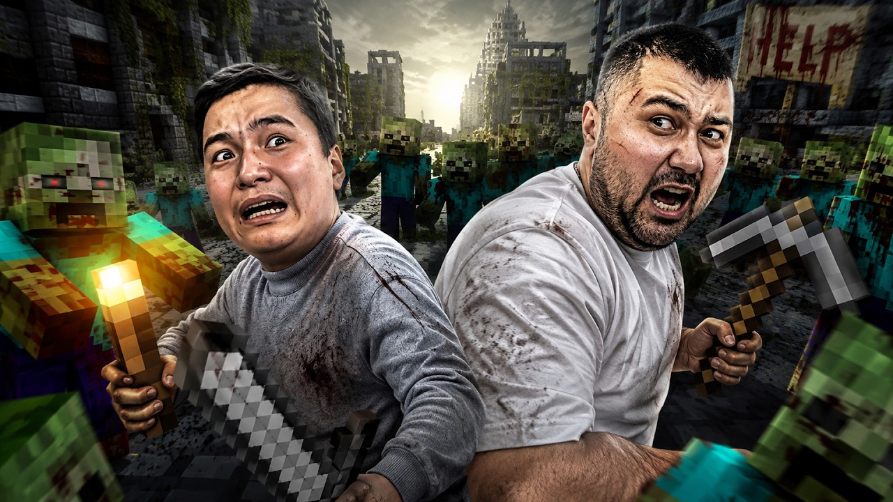 💀 BUTUN SHAHAR ZOMBILARGA TO‘LA! ➜ Minecraft #28