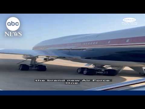 ABC News' Mary Bruce boards brand new Air Force One as President Trump takes his maiden flight