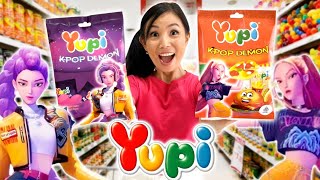 Download lagu BUY YUPI KPOP DEMON HUNTER CANDY AT THE MINIMARKET! THERE'S RUMI, ZOEY, AND MIRA! mp3
