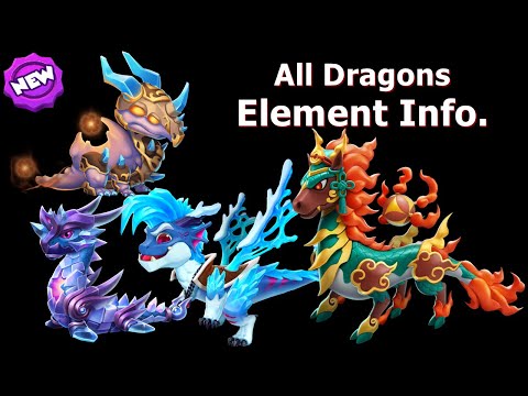 All Dragons element info Snowbreeze tyrant event | Level up breeding combo Enchant Sandshade Dragon