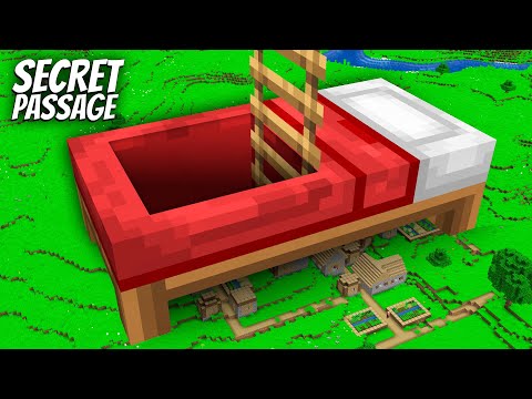 What's INSIDE the BIGGEST BED with LADDER in Minecraft? I found a SECRET PASSAGE inside BED !