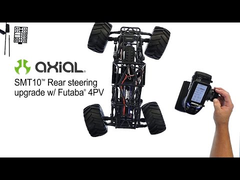 Axial SMT10 Rear Steering with Futaba 4PV: How-To