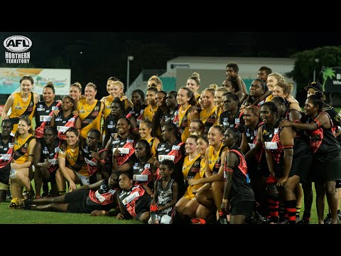 The first ever Tiwi Bombers Women's team