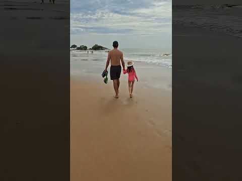 praia de Itaoca, Espírito Santo com o papai