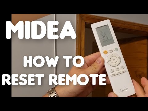 How to Reset MIDEA Air Conditioning Remote Control. Reset Setting