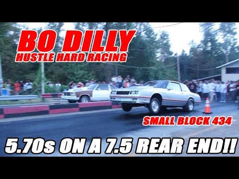 STREET DRIVEN SMALL BLOCK 434 GOES 5.70s ON A 7.5 REAR END!!!!