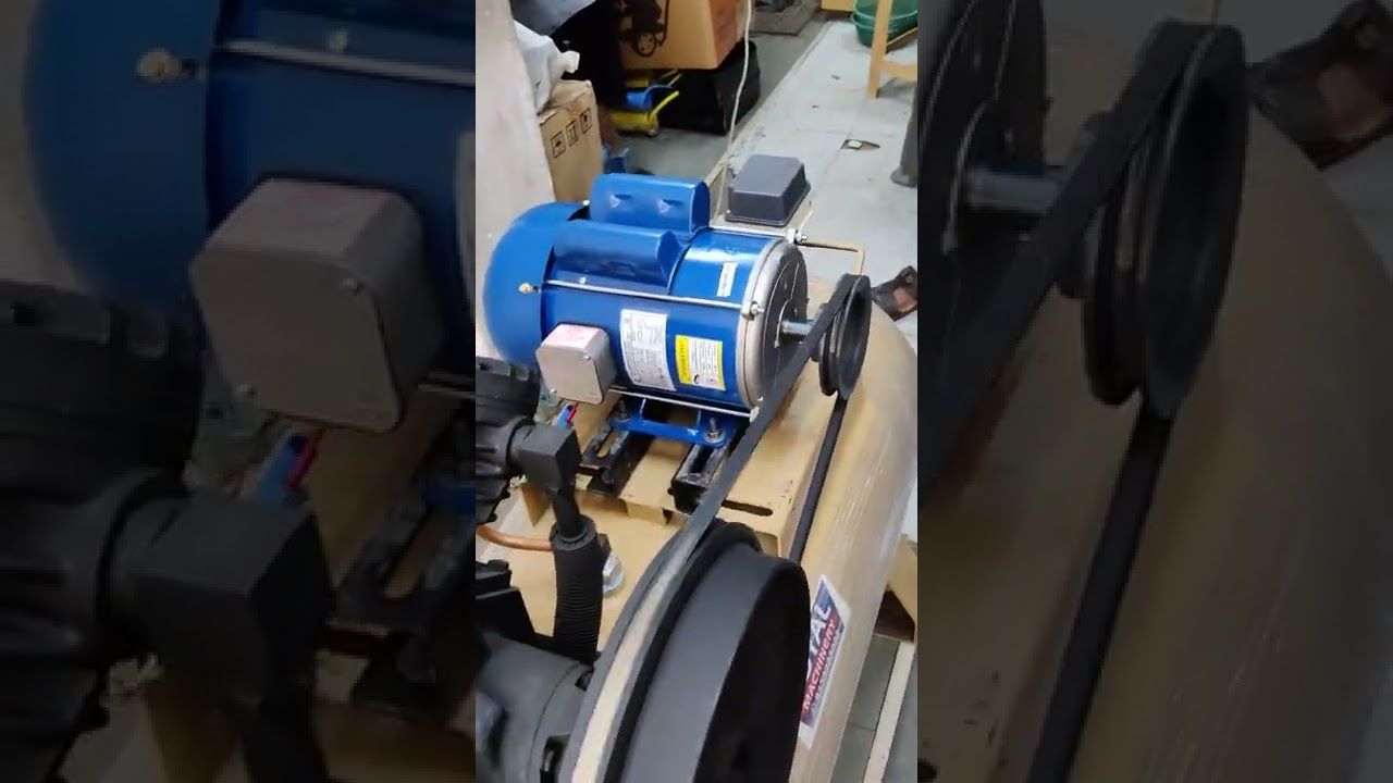 Watch video 600 pound tank💥3 hp double piston air compressor💥2 hp Crompton motor single phase 📞☎️9173703966☎️📞 Now 600 pound tank💥3 hp double piston air compressor💥2 hp Crompton motor single phase 📞☎️9173703966☎️📞