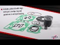Vertex Top End Cast Replica Piston Kit 66.34mm