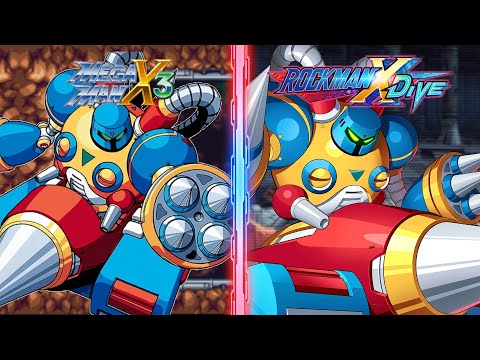 Hell Crusher Boss Comparison - Mega Man X DiVE