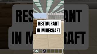 HOW TO BUILD A RESTAURANT IN MINECRAFT #restaurant