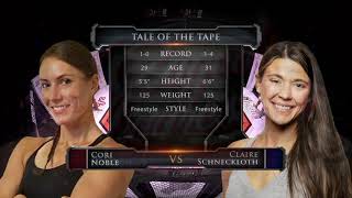 Cori Noble vs Claire Schneckloth - TKO FINISH!  Caged Aggression XXXVI &quot;No Limits&quot; 2-night event!