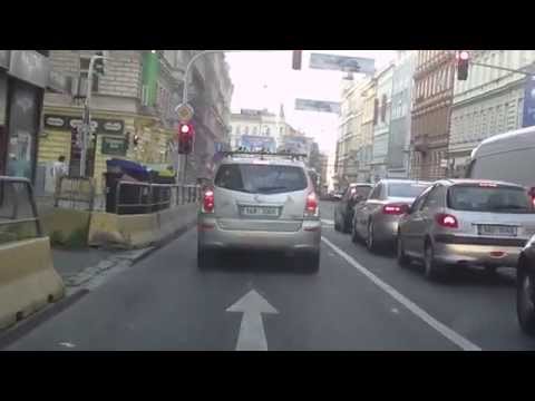 D1 into central Prague