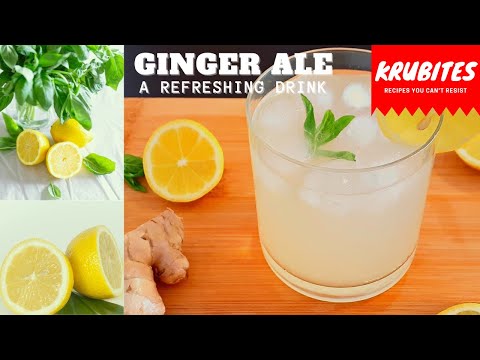 Ginger Ale Recipe | Homemade Ginger Ale | 3 Ingredients | Refreshing Drink | Summer Drinks