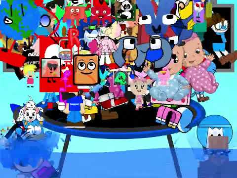 Don't Fall Off The Trampoline With 150 Players