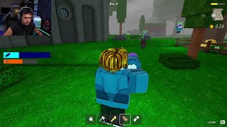 CORINGA JOGANDO ROBLOX COM JULIO PISTOLADA