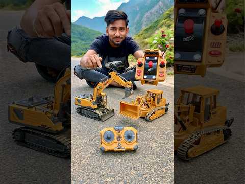 RC Bulldozer and Remote control Excavator🔥