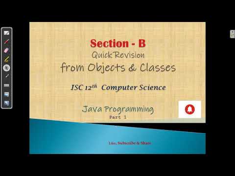 ISC -Section B- Java Prorgramming – a quick revision – Java Programs ...