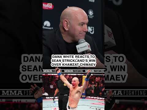 Dana White REACTS to Sean Strickland beating Khamzat Chimaev | #ufc328 | MMA Fighting