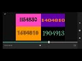 QUAD VISION NUMBERS 1 000 001 TO 2 000 000