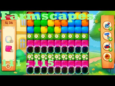 Farmscapes Level 111 - 115 HD Gameplay Walkthrough |  3 - match game | android | ios | pc | app