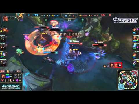 Soaz |Darius| Pentakill |OG VS FW| 4to de Final | #Worlds Championship 2015