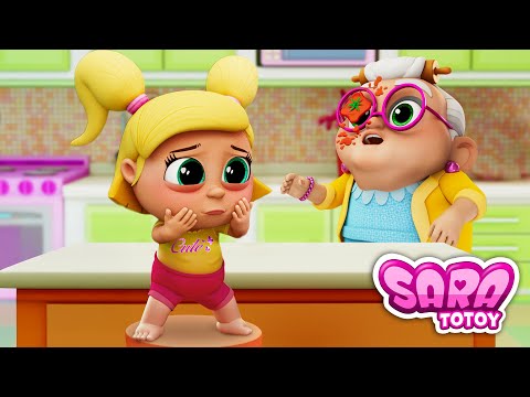 Capa de Desenho Educativo Infantil - Historinha da Sara e as irmãs aprendendo a fazer a Pizza!!