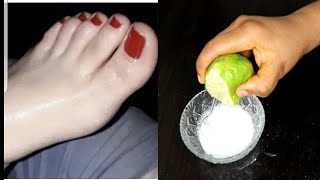 Brightening foot remove wrinkles get baby soft and  fair feet at home
