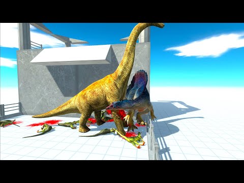 10 DEINONYCHUS VS EVERY DINOSAUR - Animal Revolt Battle Simulator