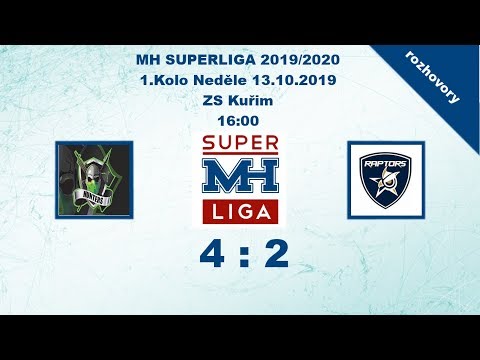 MH SUPERLIGA 1.kolo 2019/2020 Hunters vs Raptros 4:2 - rozhovory