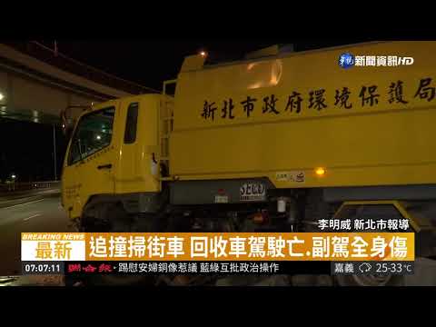 疑車速過快 回收車追撞掃街車釀1死