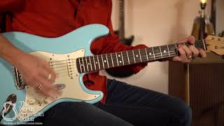 Video thumbnail for Maybach Stradovari S61 Caddy Blue Aged Electric Guitar Played By Brian Love (Part Two) by Carter Vintage Backstage