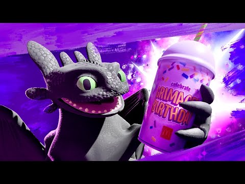 TOOTHLESS TRIES THE GRIMACE SHAKE | Thy real reason the night fury went extinct…
