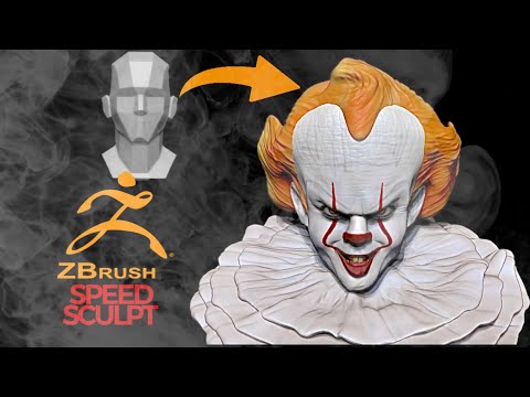 ZBrush Speed Sculpt - Pennywise the Dancing Clown