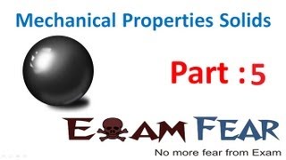 Physics Mechanical Properties of Solids part 5 (Stress Strain Curve) CBSE class 11