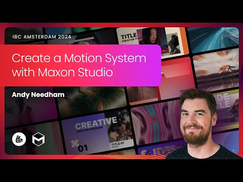 Andy Needham | Create a Motion System with Maxon Studio | #IBC2024