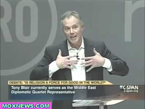 Christopher Hitchens vs Tony Blair Debate  Is Religion A Force For Good In The World
