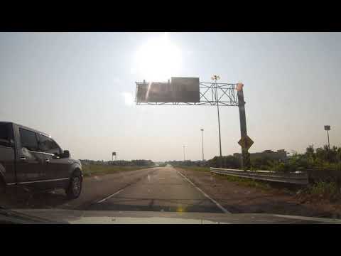 Driving on Interstate 220 around Shreveport, Louisiana