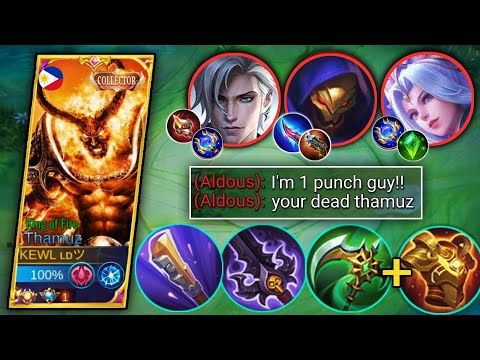 THAMUZ VS 500 STACK ALDOUS + DEADLY AAMON IN SIDE LANE | GLOBAL THAMUZ BEST BUILD 2023