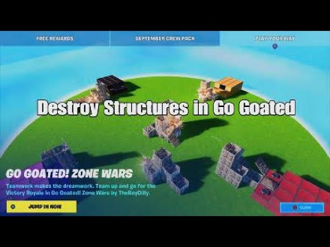 How to Destroy Structures in Go Goated - Fortnite Play Your Way Quest - Challenge Guide and Tips